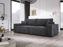 Designer Sofa Velanova 3-zits Ribstof met slaap- en klapfunctie