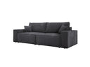 Designer Sofa Velanova 3-zits Ribstof met slaap- en klapfunctie