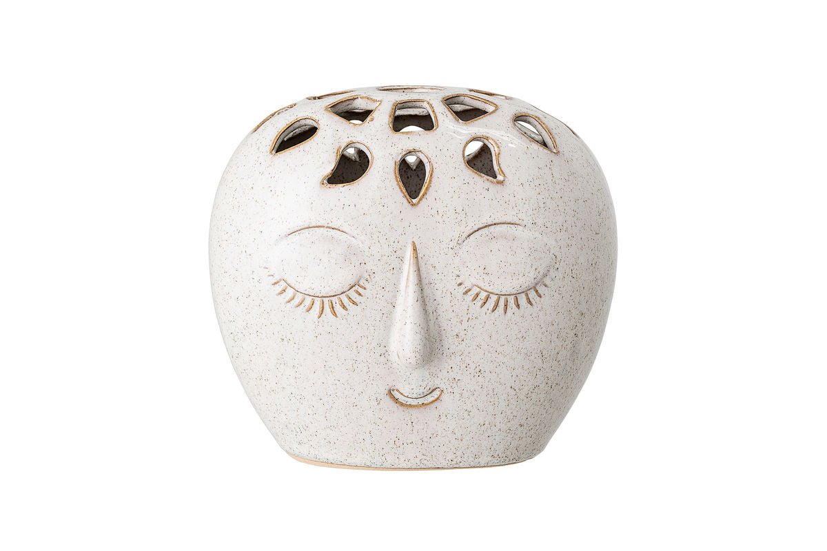 Vaas Soli - Wit, van steengoed