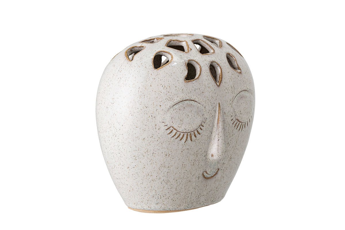 Vaas Soli - Wit, van steengoed