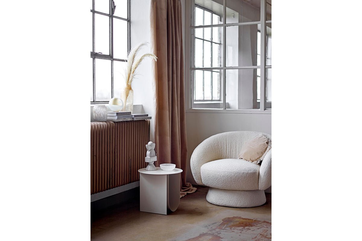 Beeld Svalen Wit – Sculpturaal designobject van steengoed