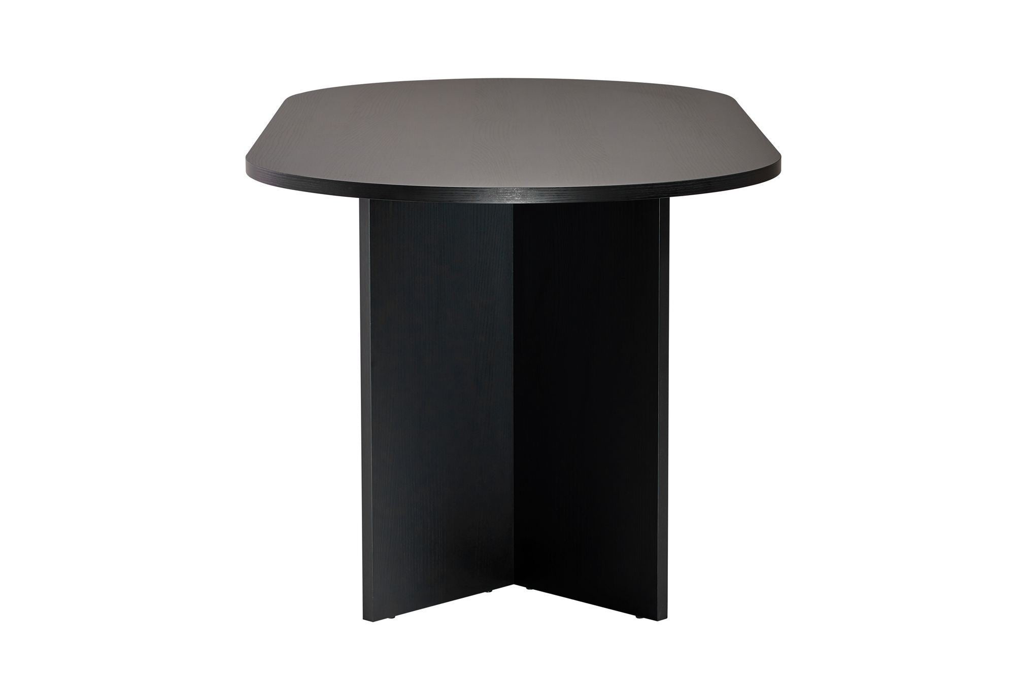 Table à manger Tovino - disponible en 2 couleurs avec coins arrondis