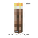 Minecraft LED-Fackel mit Wandhalterung – Aufladbar & original Pixel-Design