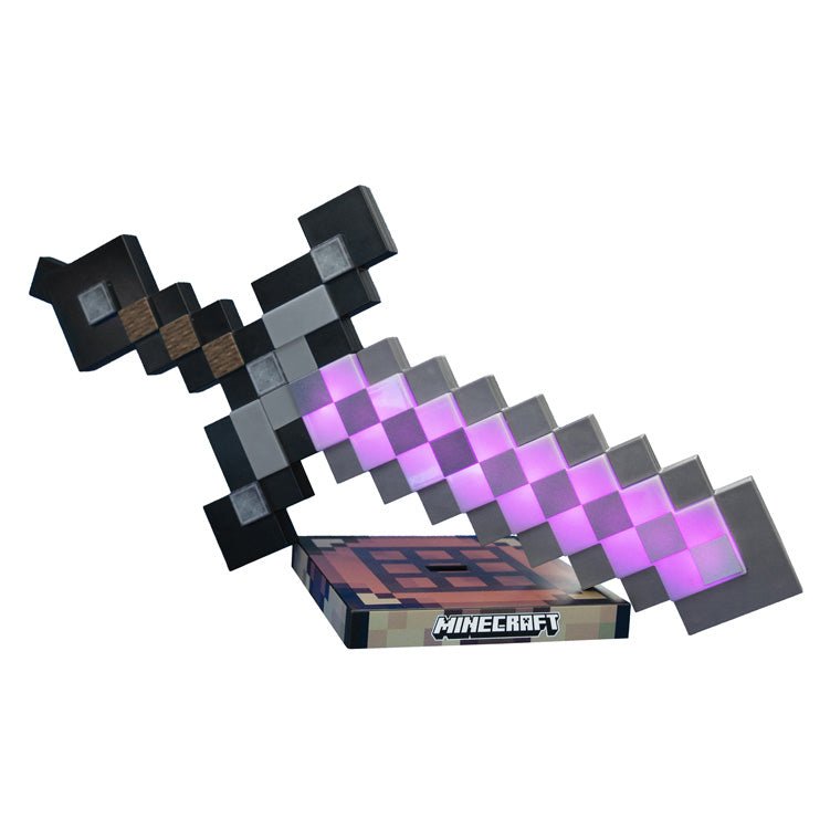 Minecraft LED-tafellamp „Netherite Zwaard“ – met accu & kleurwissel