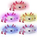 Minecraft LED-Tischlampe Axolotl – mit Akku & USB-C