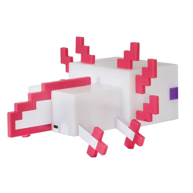 Lampe de table LED Minecraft « Axolotl » – avec batterie et USB-C
