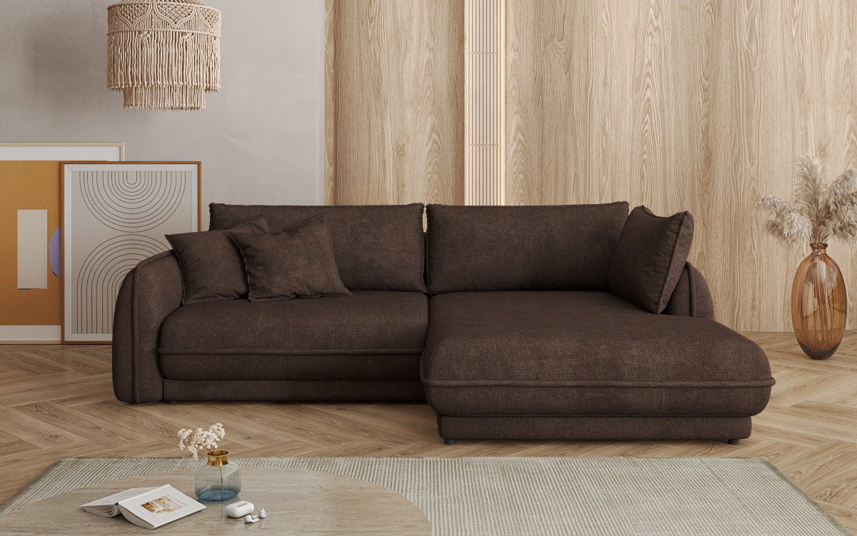 Canapé design Mojave II Tissu avec fonction couchage et rangement