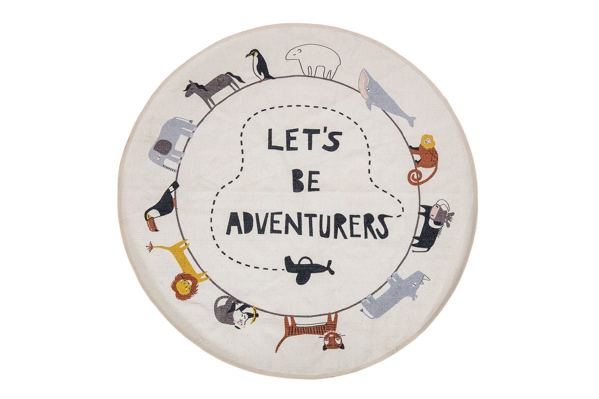 Kinder-Teppich „Safari“ – Bunter Baumwollteppich