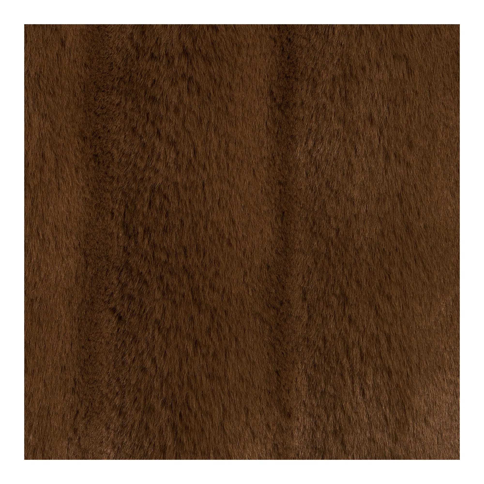 Couvre-lit en peluche Tao en Fourrure synthétique Marron 130x180 cm