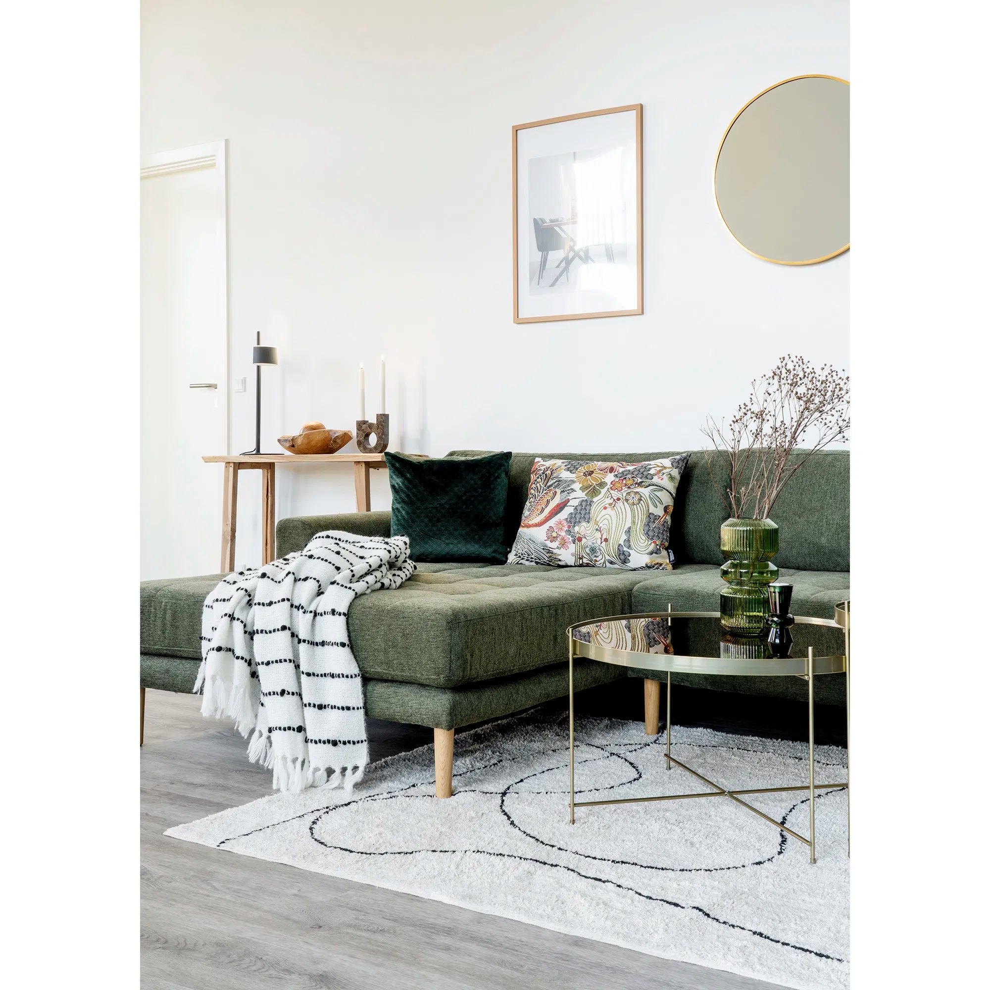 Vloerkleed Arenzo – Modern katoenen vloerkleed met abstract patroon, 160x230 cm
