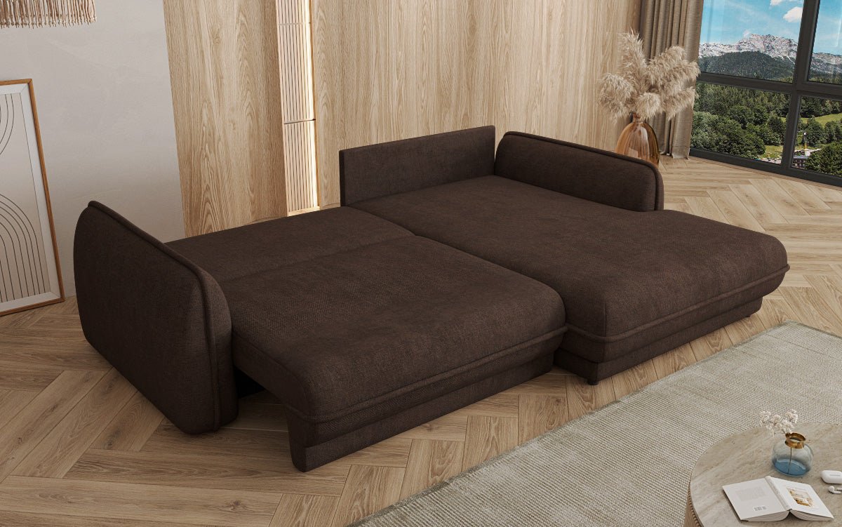 Canapé design Mojave II Tissu avec fonction couchage et rangement