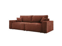 Designer Sofa Velanova 3-zits Ribstof met slaap- en klapfunctie