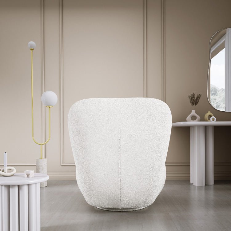 Designer fauteuil Kyoto 360° draaifunctie in Bouclé