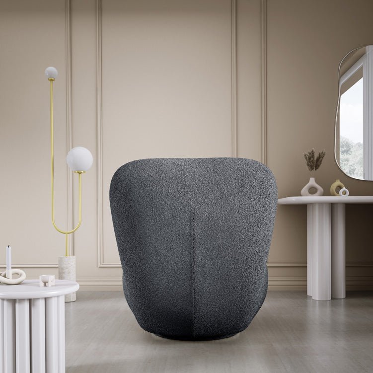 Designer fauteuil Kyoto 360° draaifunctie in Bouclé