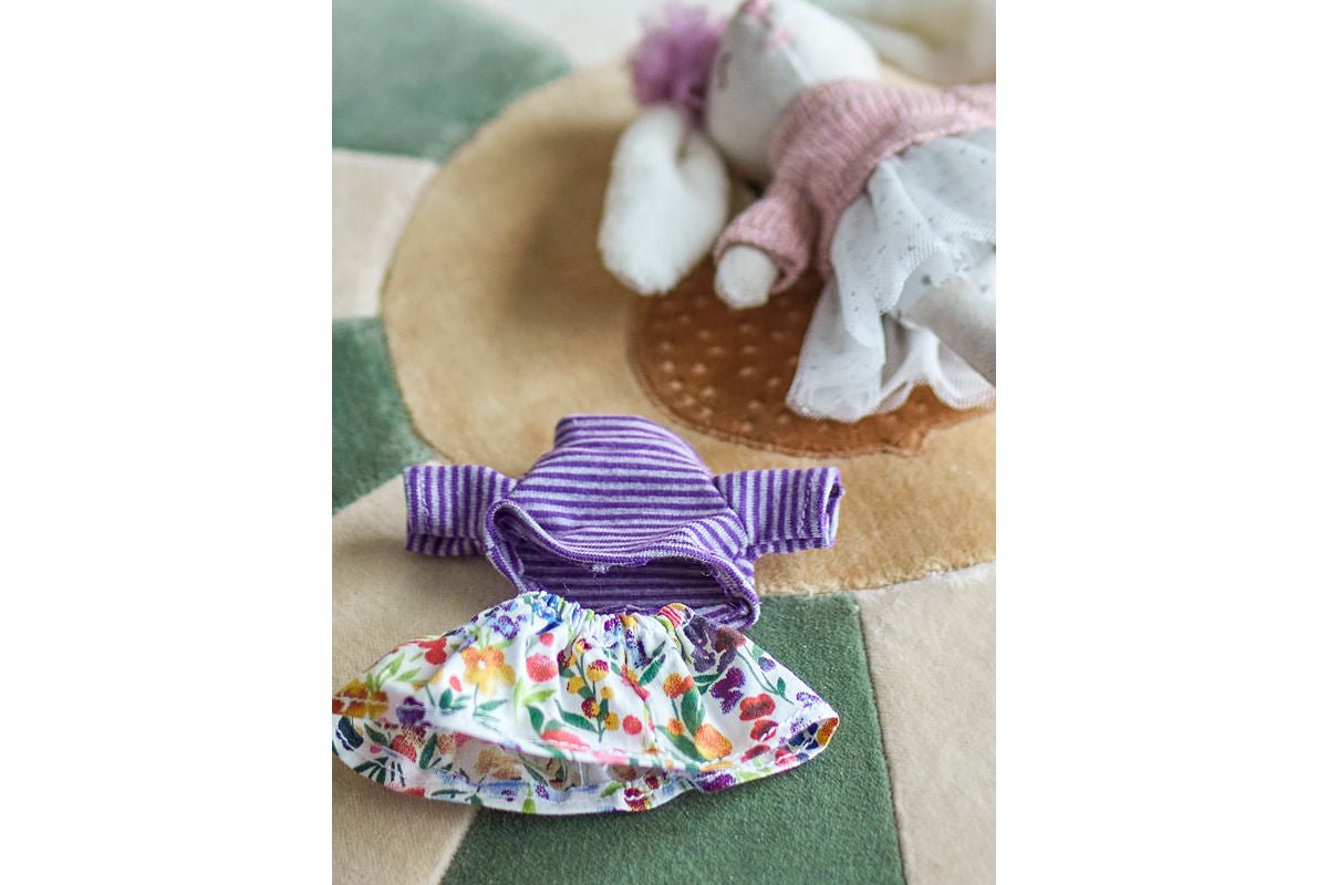 Stoffpuppe „Luna“ mit Tasche – Buntes Spielset aus Polyester