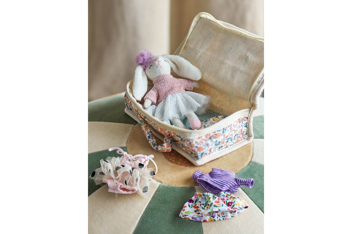 Stoffpuppe „Luna“ mit Tasche – Buntes Spielset aus Polyester