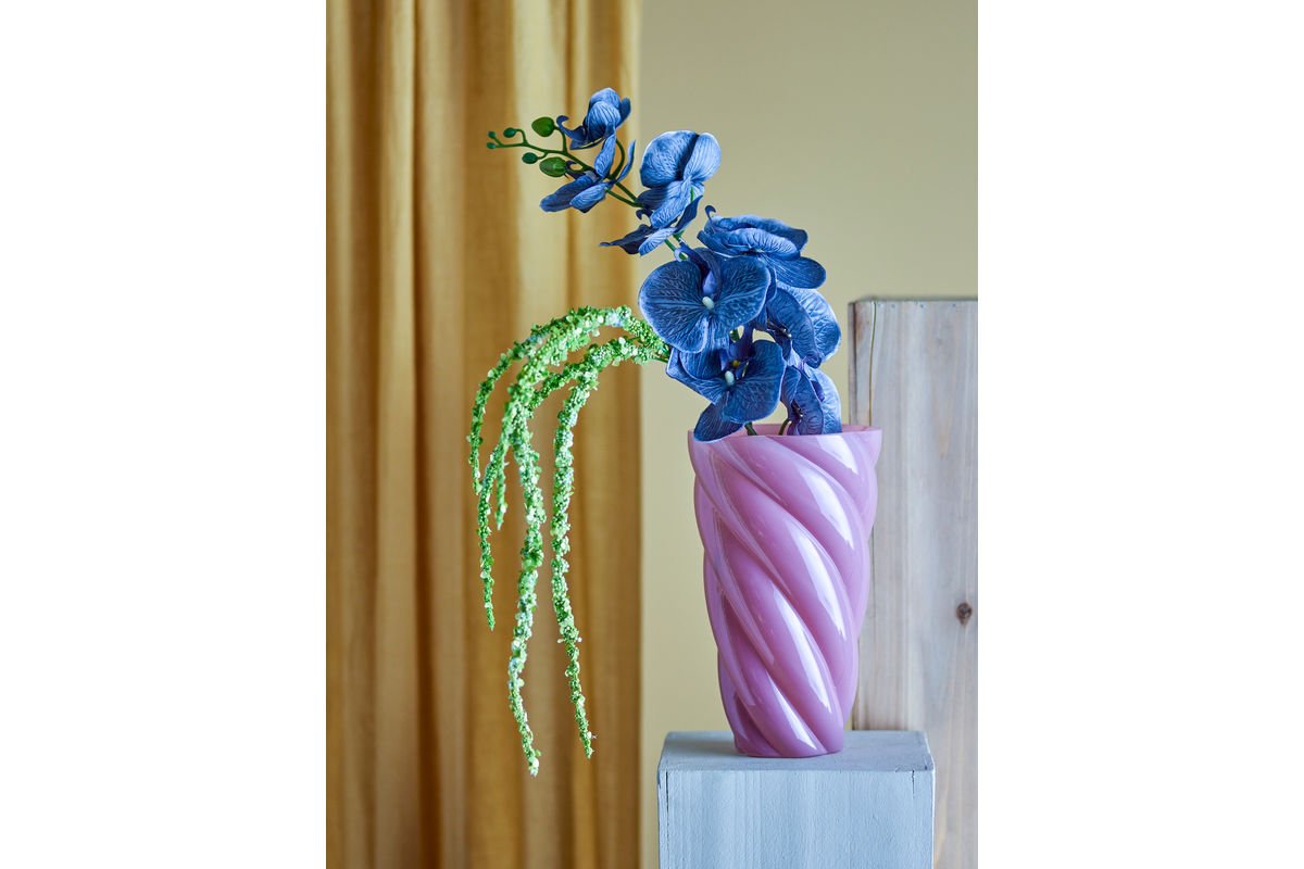 Vase « Pinkt Tornado » – en verre