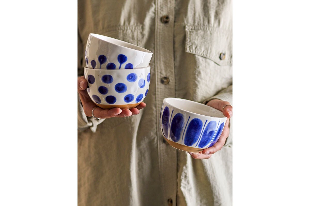 Schale Loréa – aus Steingut gefertigt - 3er Set