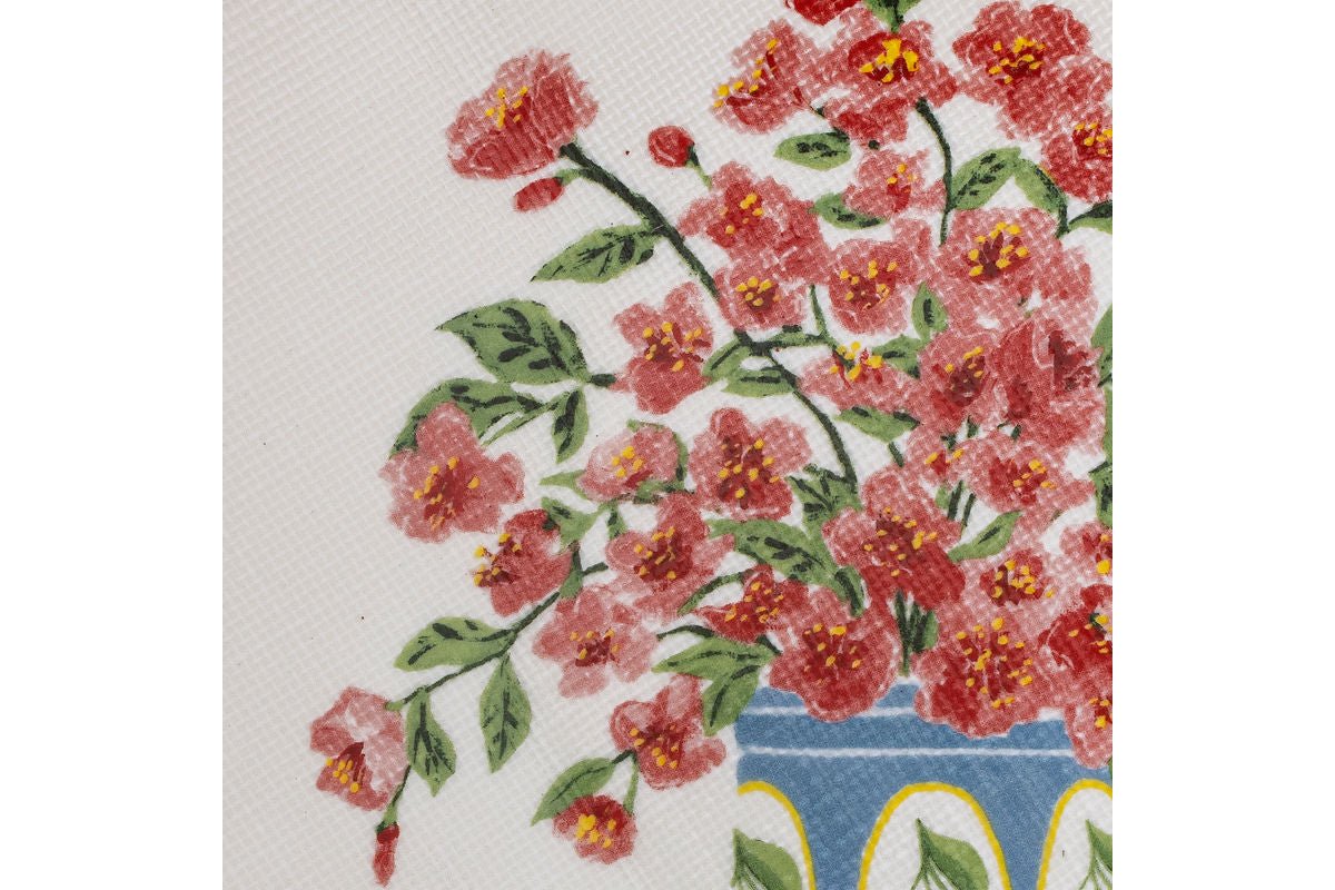 Bol Avenza – faïence blanche avec fleurs