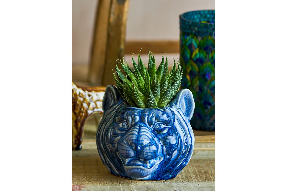 Pot de fleurs « Avelin » – Grès bleu