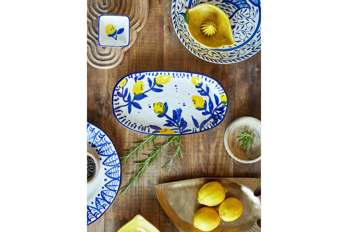 Plateau de service Mavik - en faïence fabriqué