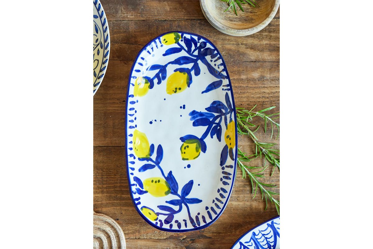 Plateau de service Mavik - en faïence fabriqué