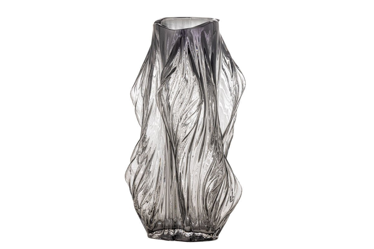 Vase « Elowen » – Verre gris