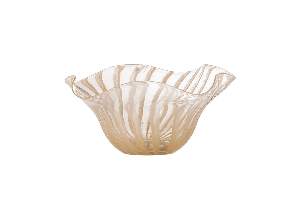 Coupe décorative Émiron – Verre rose