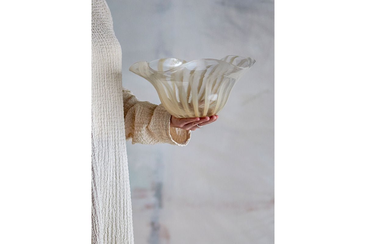 Coupe décorative Émiron – Verre rose