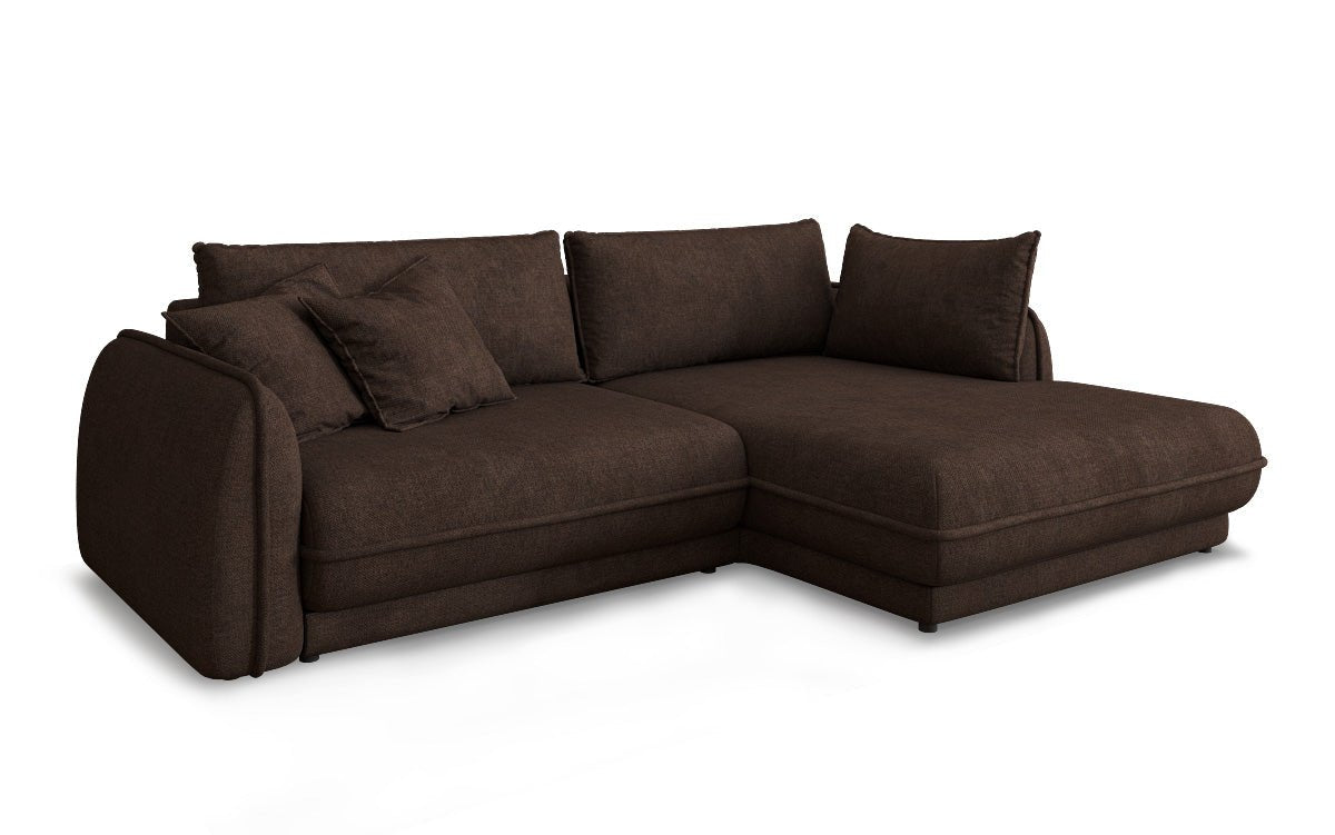 Canapé design Mojave II Tissu avec fonction couchage et rangement