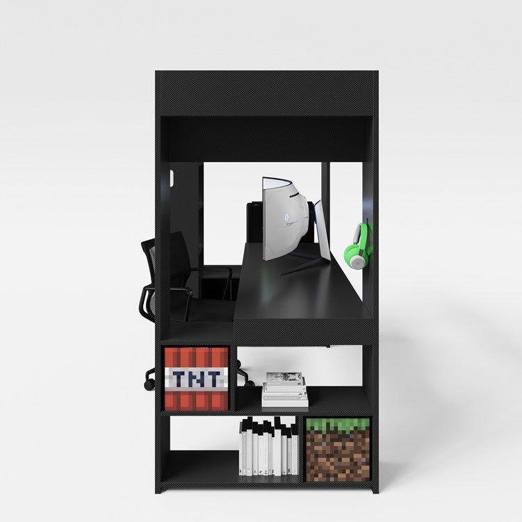 Minecraft lit mezzanine de jeu « BaseCamp » avec bureau et étagère