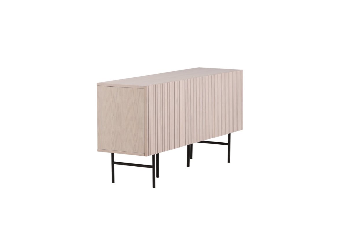 Kommode Elvesta – 150 cm, Whitewash oder Zwart, Modern Skandi