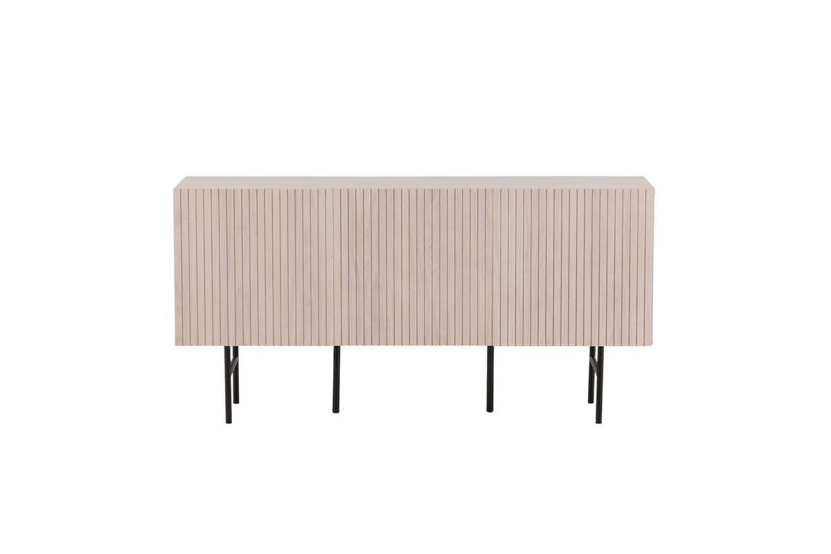 Kommode Elvesta – 150 cm, Whitewash oder Zwart, Modern Skandi