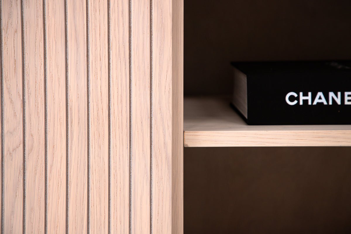 Kommode Elvesta – 150 cm, Whitewash oder Zwart, Modern Skandi