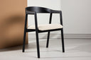 Ensemble de 2 - Chaise Tavi avec formes douces et organiques