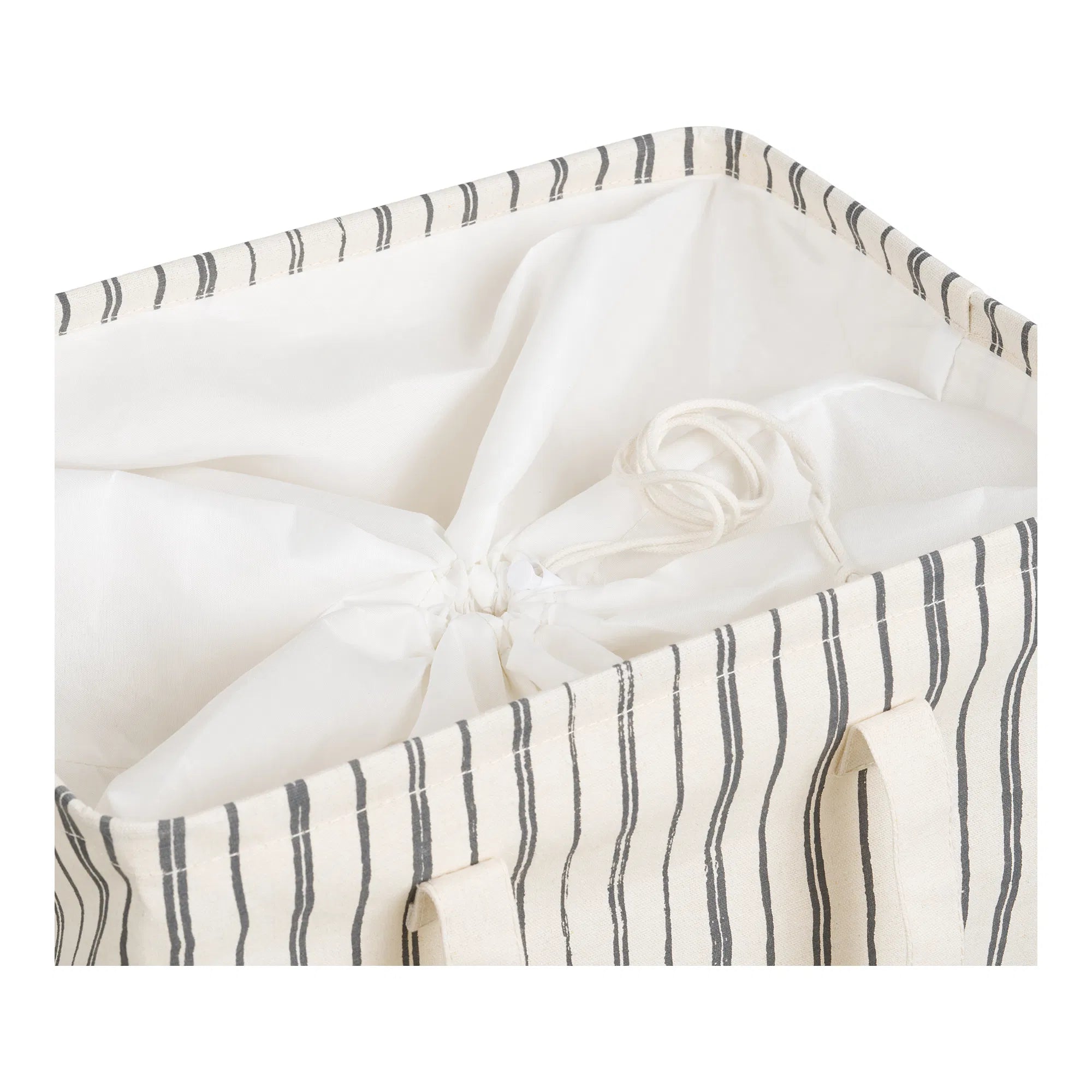 Wäschemand „Argos“ – Beige/Zwart met strepenpatroon