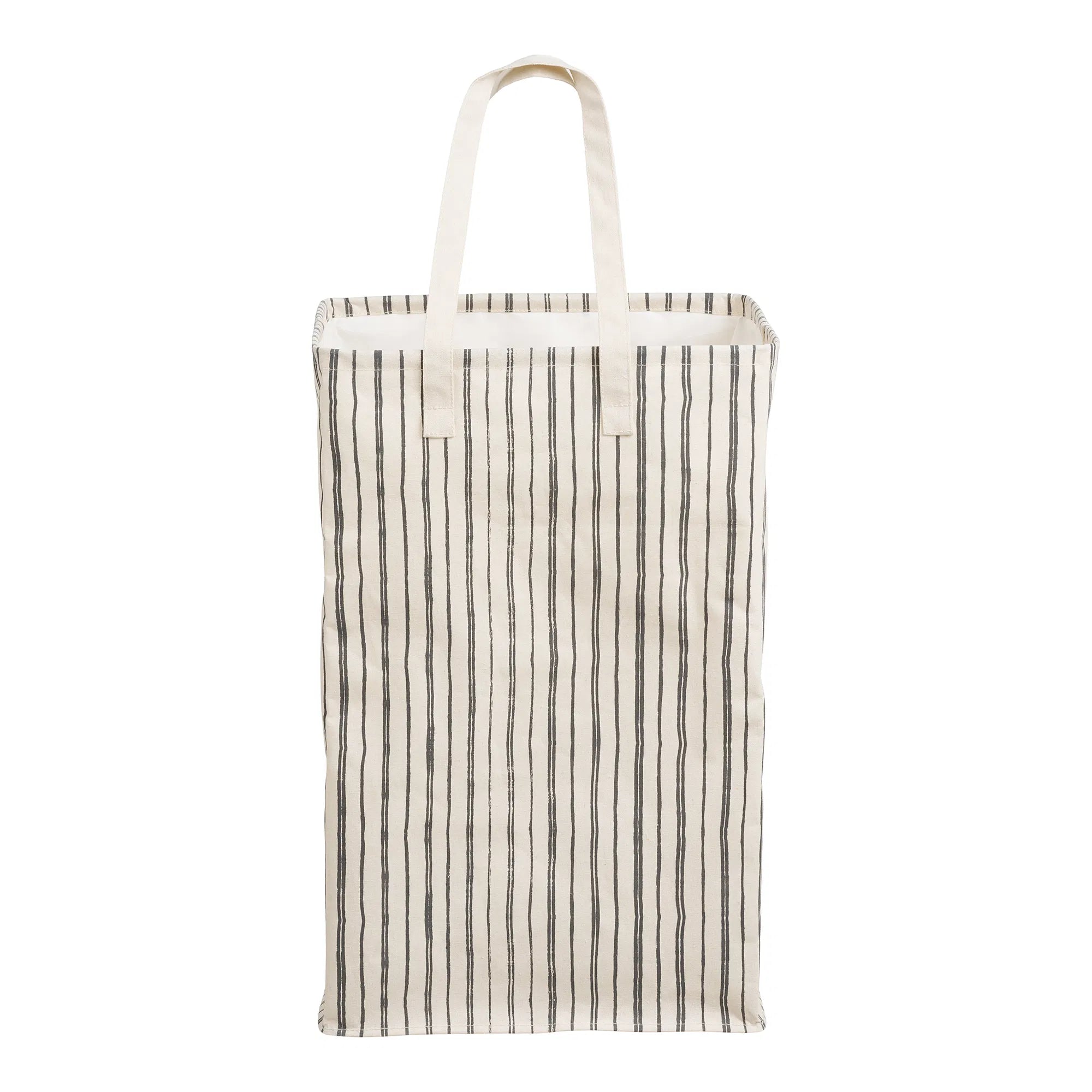 Wäschemand „Argos“ – Beige/Zwart met strepenpatroon