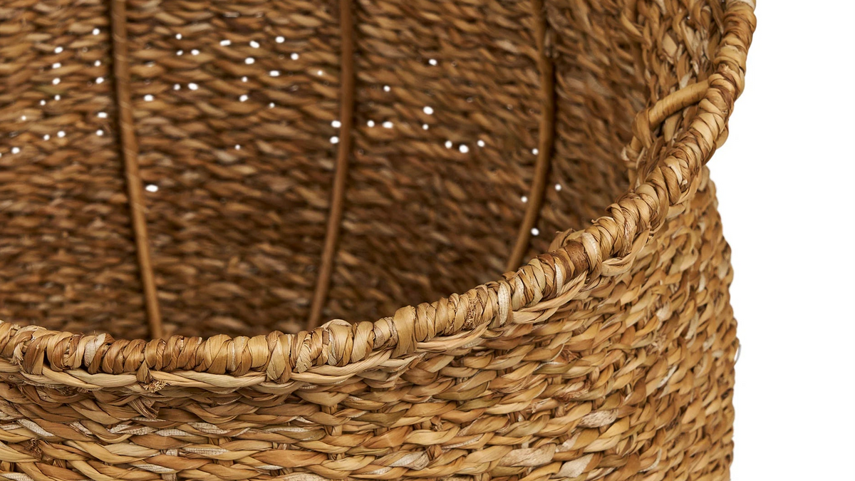 Lot de 2 paniers Medelin - en polyester et Bois