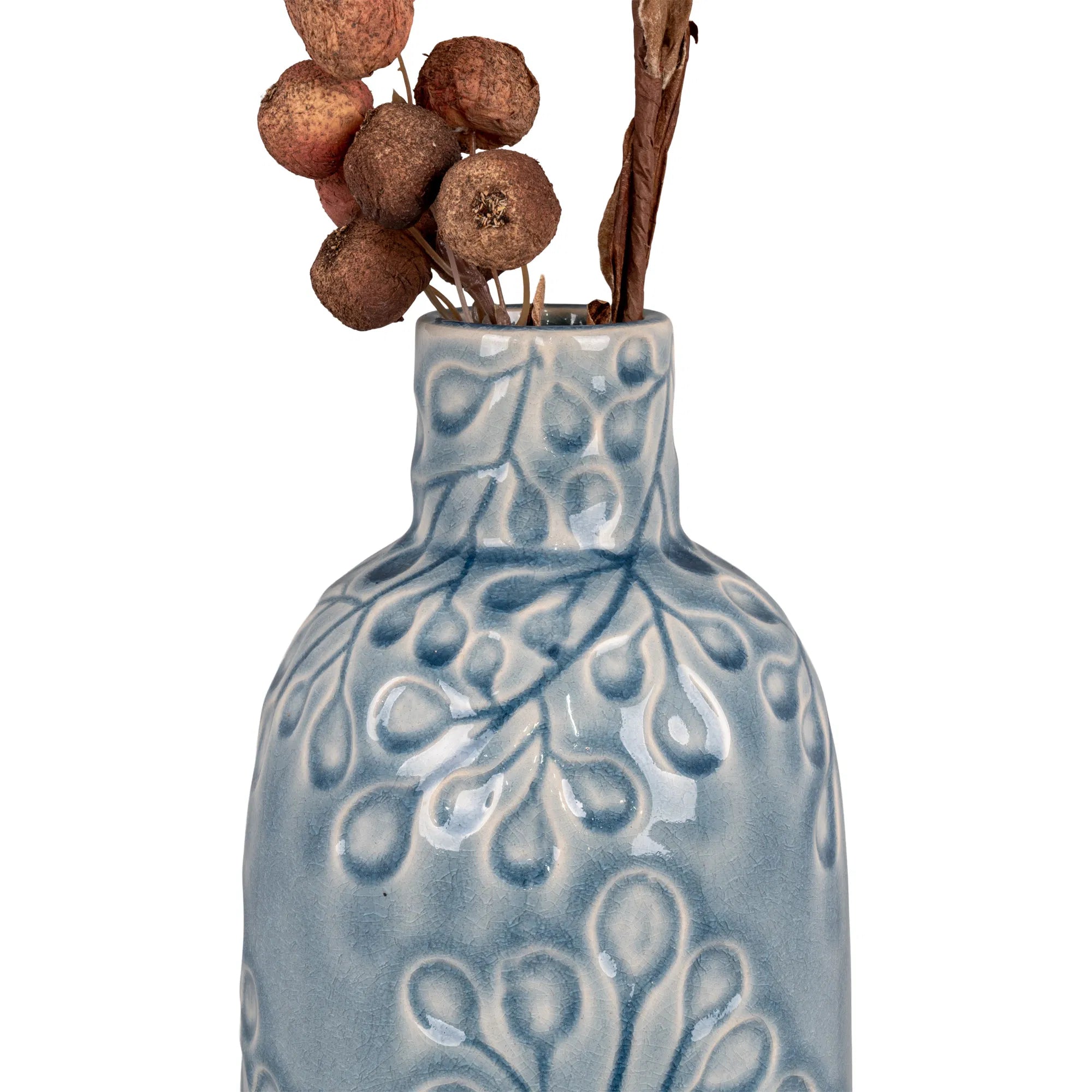 Vase Azurea – Céramique en Bleu, 26 cm