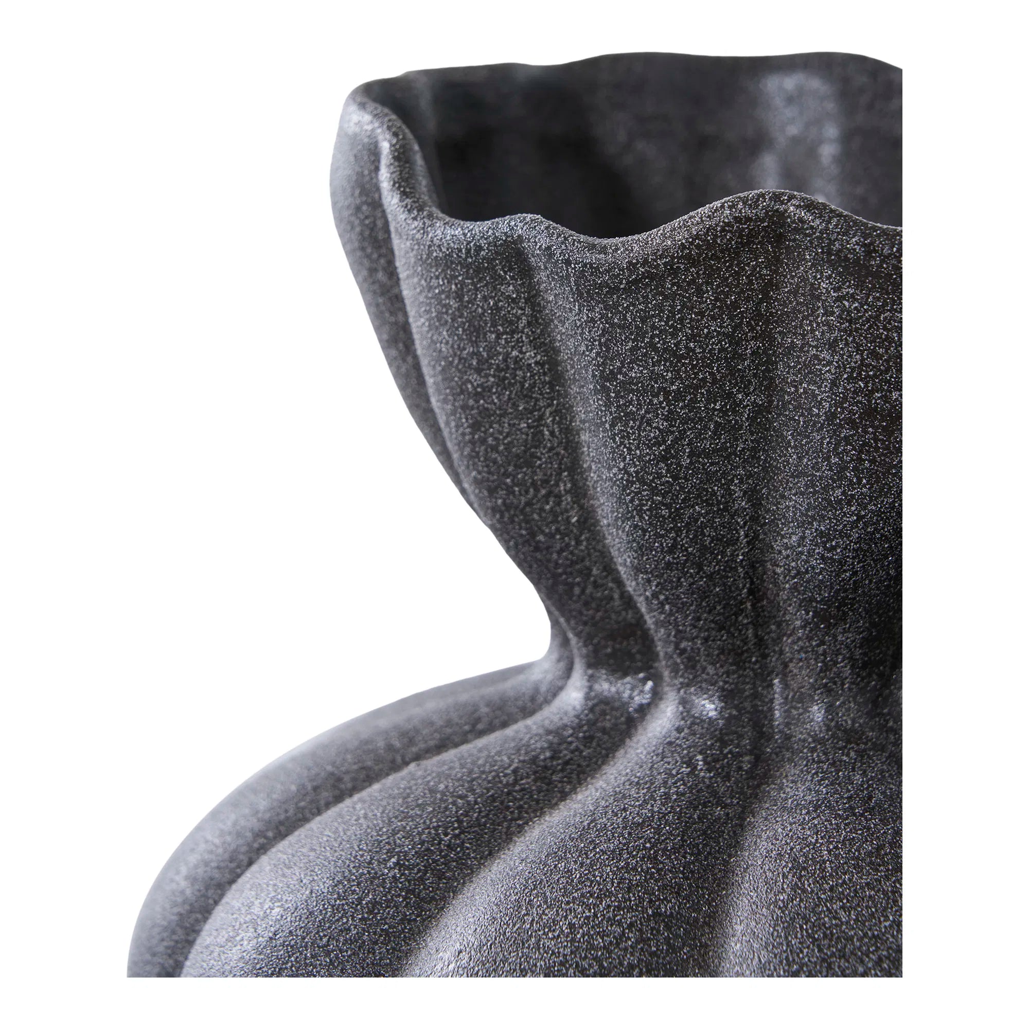 Vase « Lunara » – Céramique en Noir