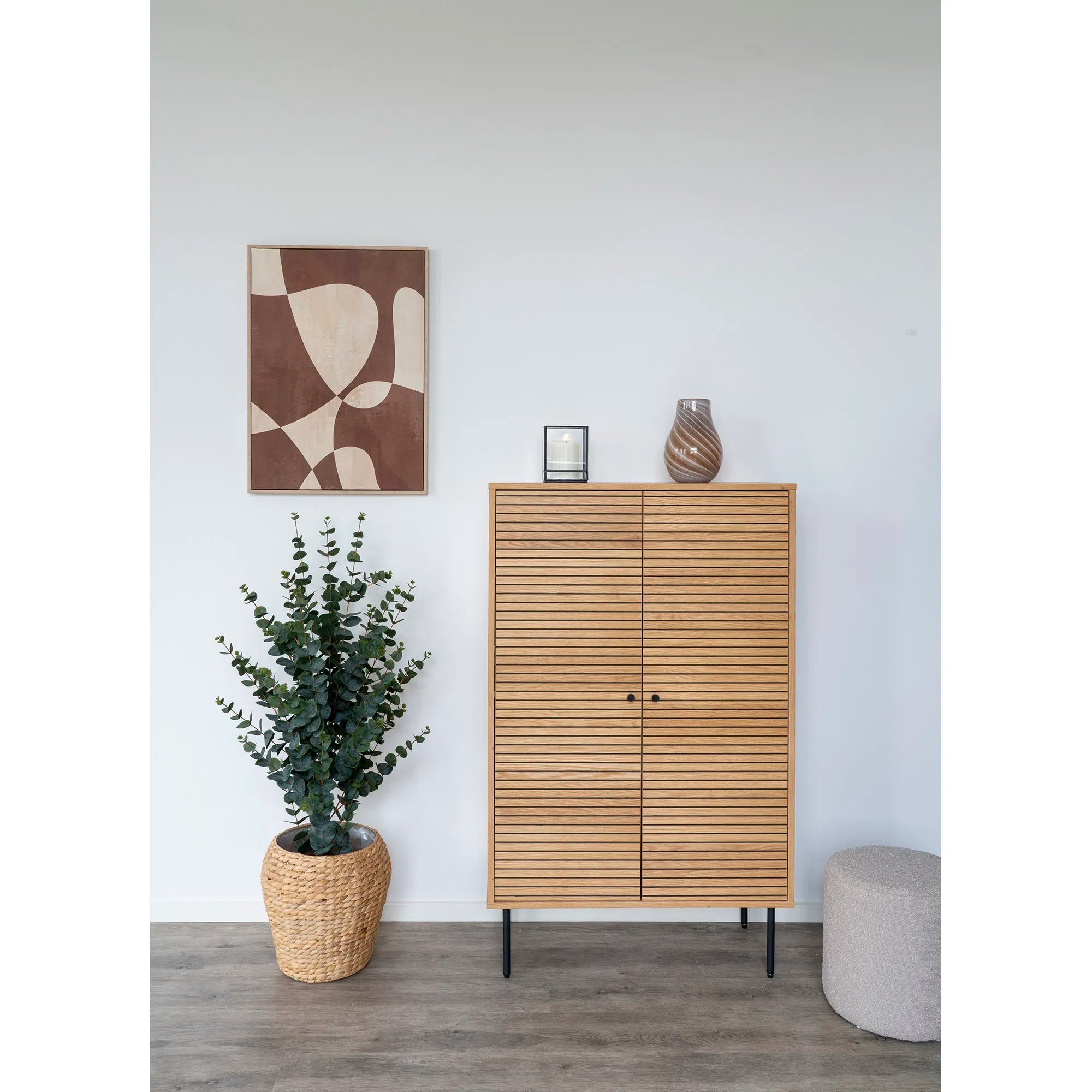 Vaas „Liora“ – glas in warme bruintint