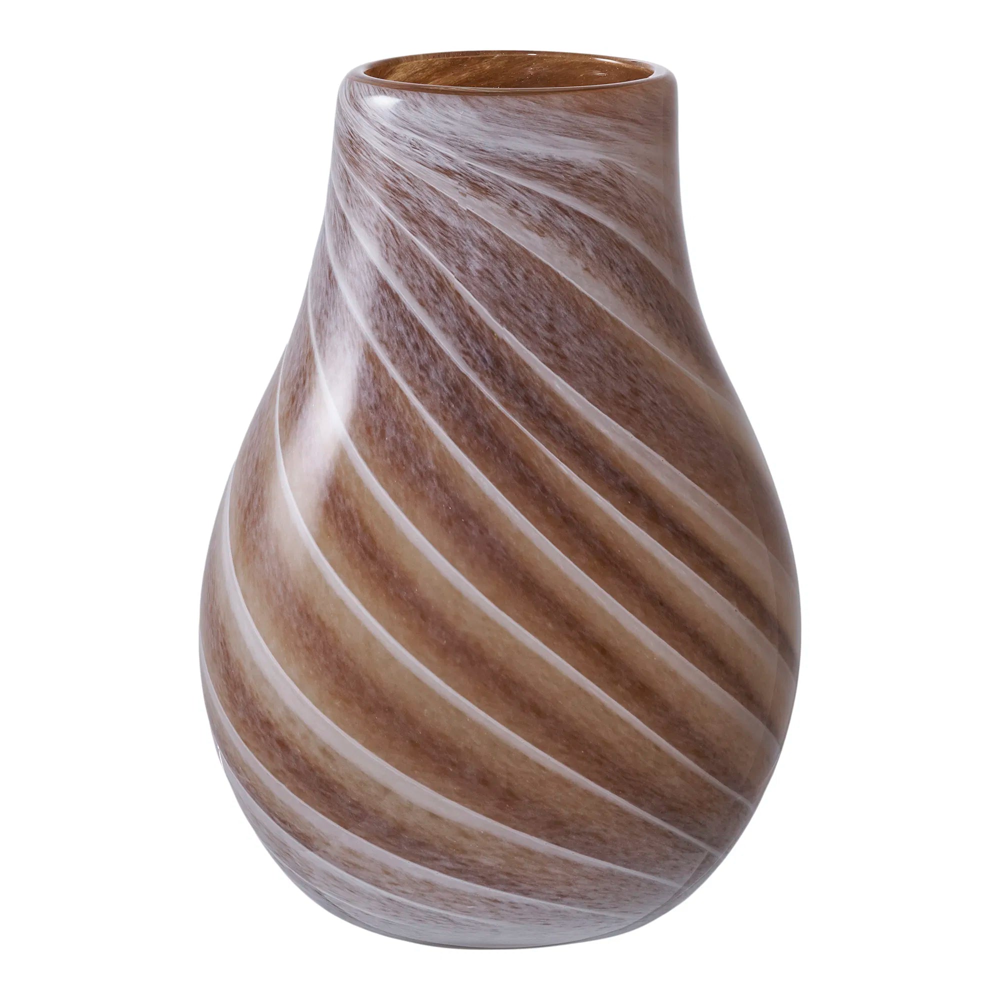 Vaas „Liora“ – glas in warme bruintint