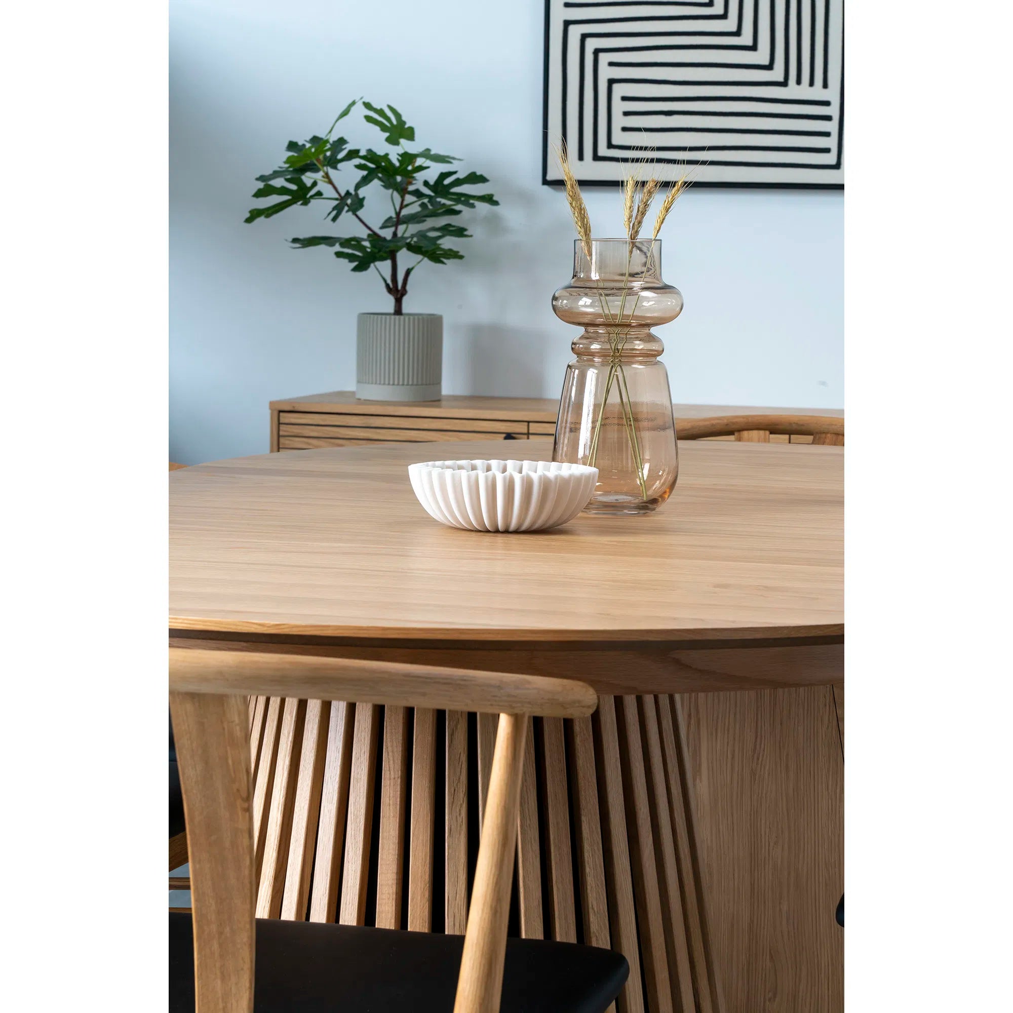 Vase « Eleni » – Verre fumé en doux Marron