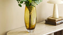 Vase Finn - en verre orange doré