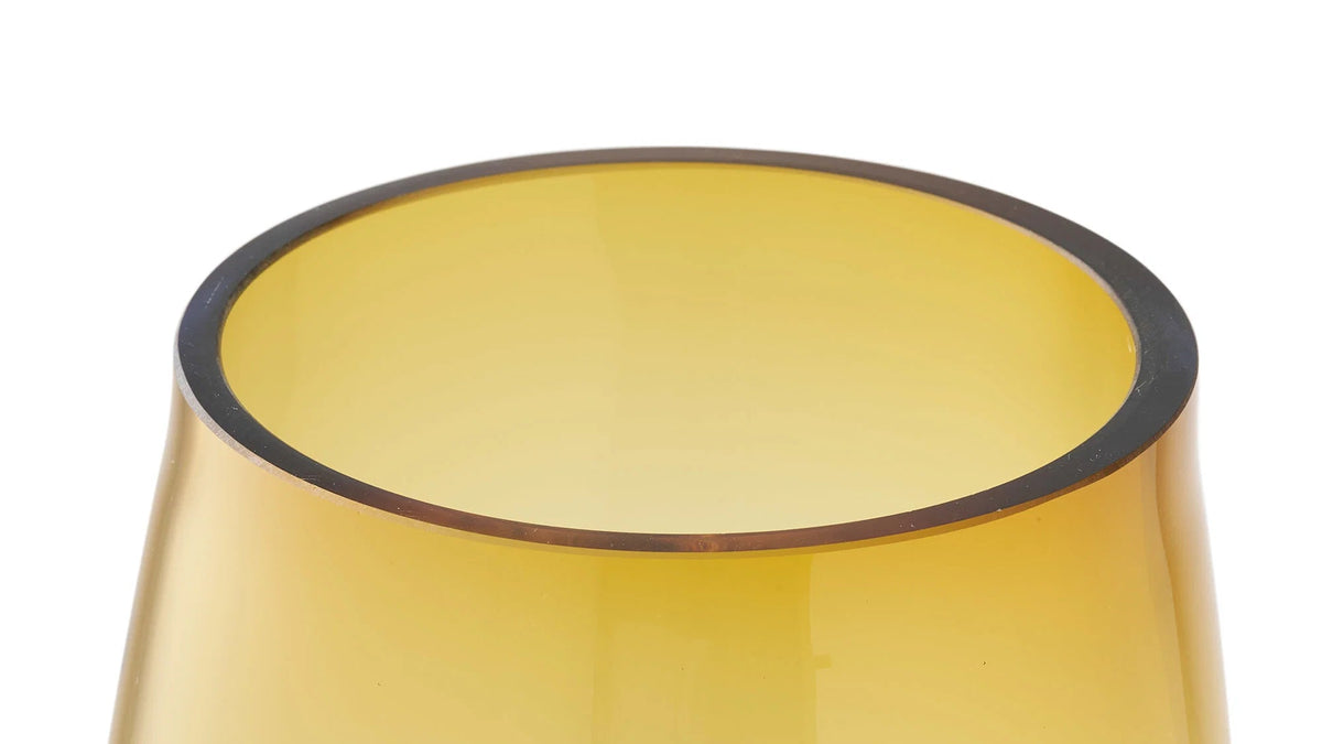 Vase Finn - en verre orange doré