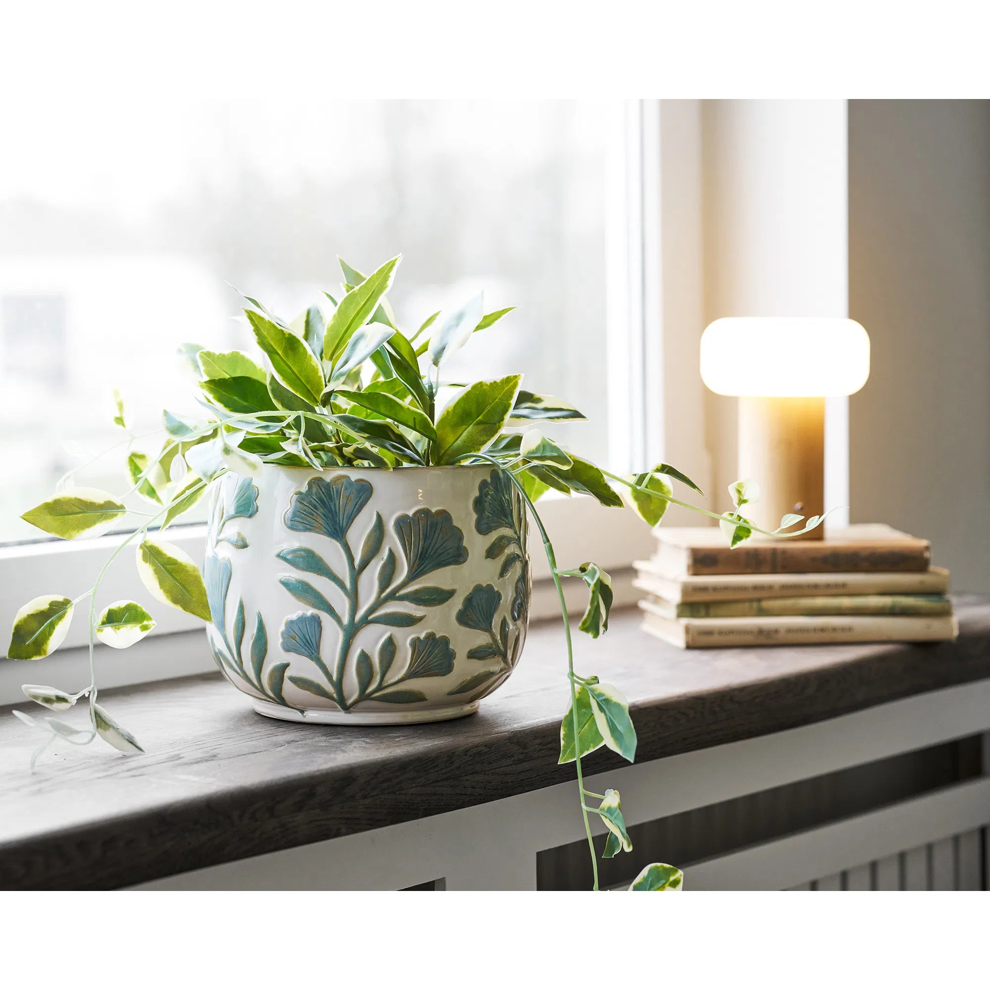 Vaas Solvira - van keramiek met bloemenmotief