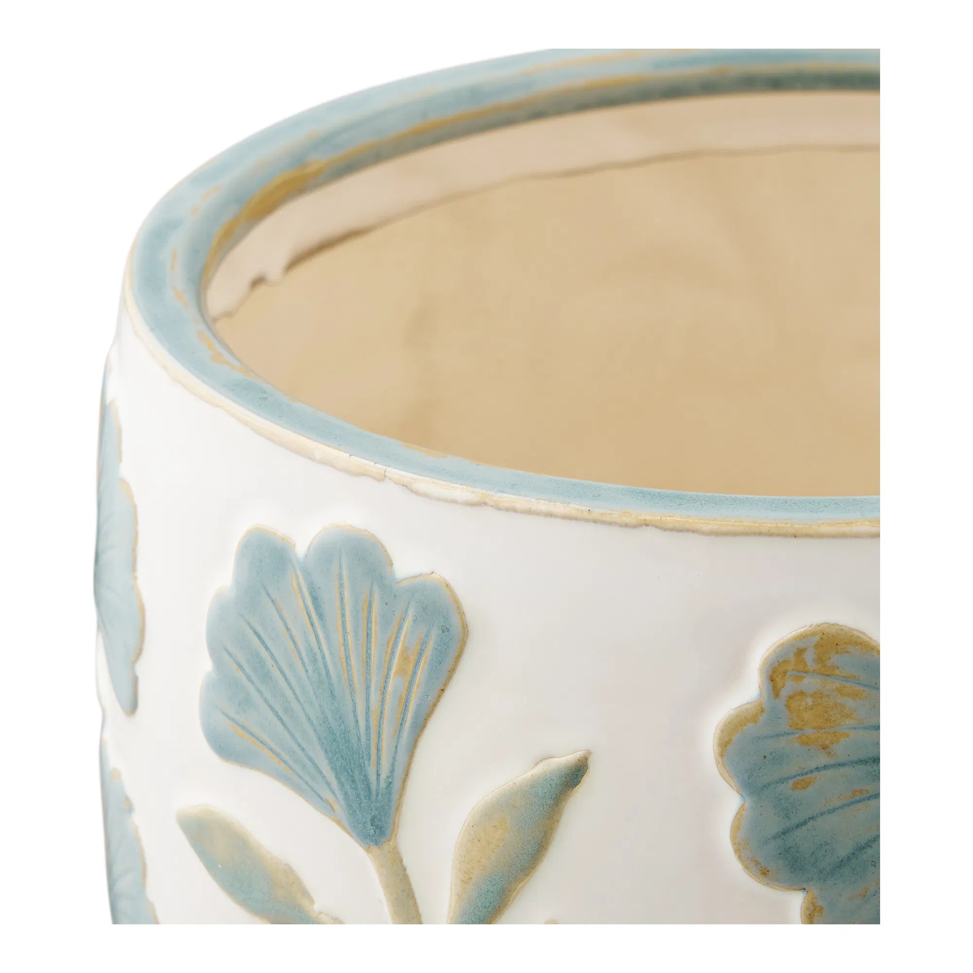 Vaas Solvira - van keramiek met bloemenmotief