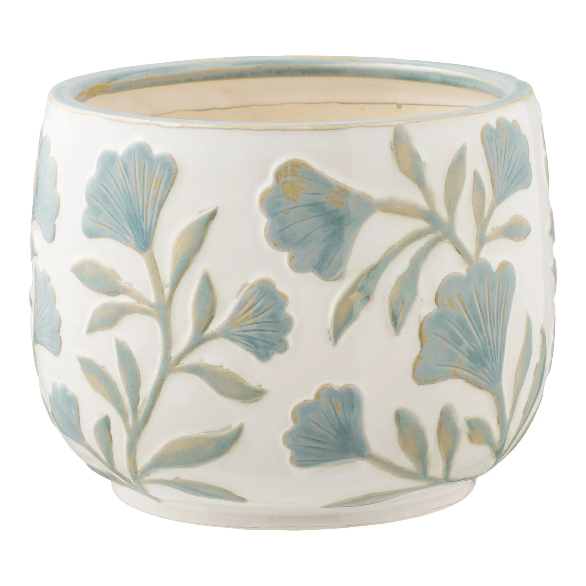 Vaas Solvira - van keramiek met bloemenmotief