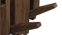 Vestiaire Minimalistic - en bois de chêne brun foncé