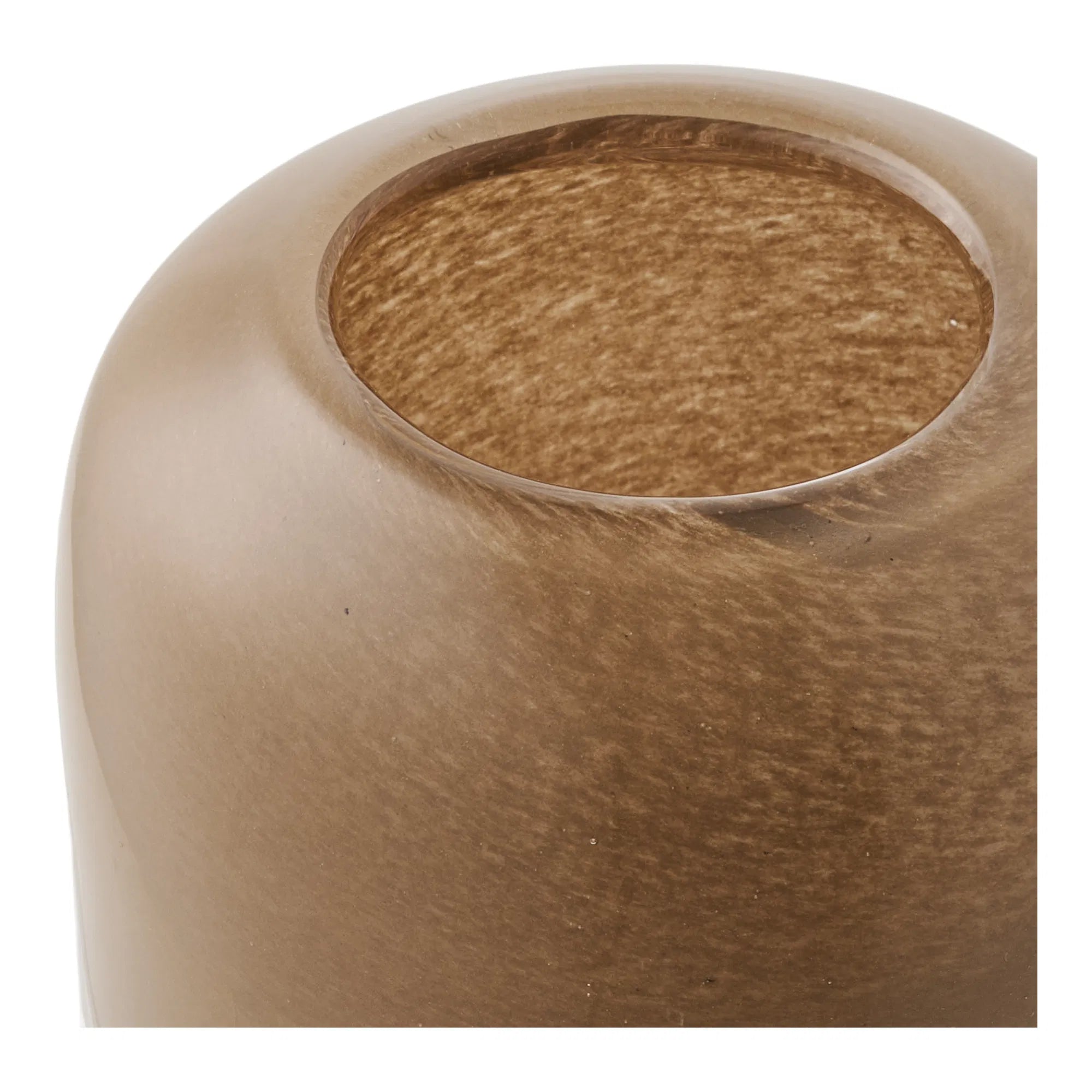 Porte-bougie « Lumea » – Verre soufflé bouche en Marron